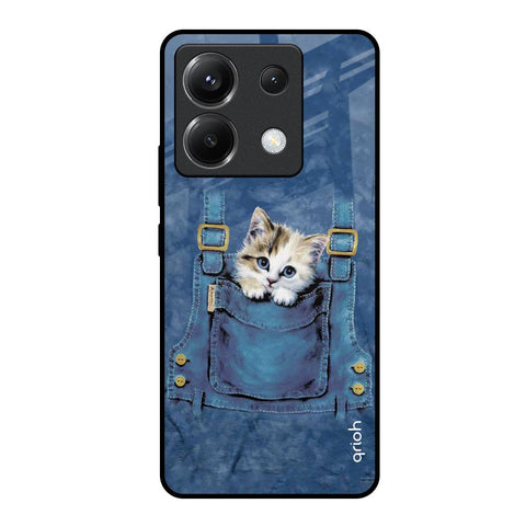 Kitty In Pocket Poco X6 5G Glass Back Cover Online