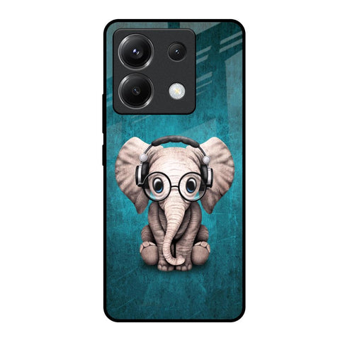 Adorable Baby Elephant Poco X6 5G Glass Back Cover Online