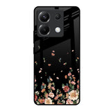 Floating Floral Print Poco X6 5G Glass Back Cover Online