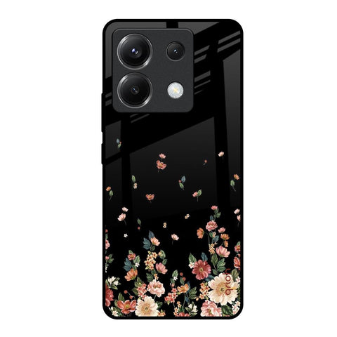 Floating Floral Print Poco X6 5G Glass Back Cover Online