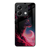 Moon Wolf Poco X6 5G Glass Back Cover Online