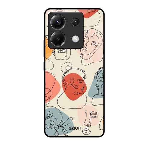 Abstract Faces Poco X6 5G Glass Back Cover Online