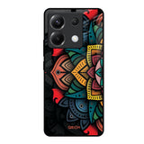 Retro Gorgeous Flower Poco X6 5G Glass Back Cover Online
