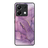 Purple Gold Marble Poco X6 5G Glass Back Cover Online