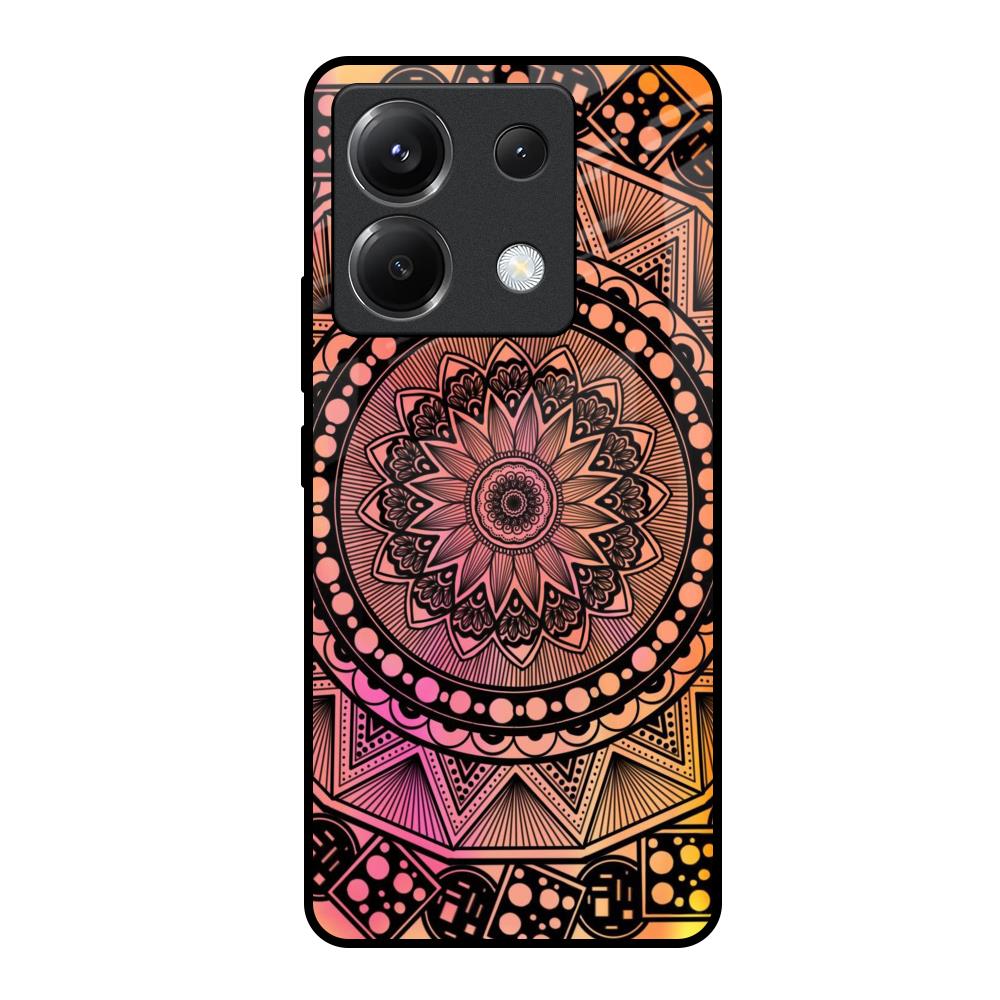 Floral Mandala Poco X6 5G Glass Back Cover Online