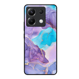 Alcohol ink Marble Poco X6 5G Glass Back Cover Online