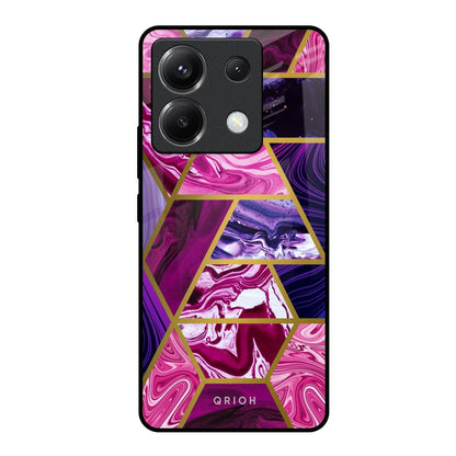 Electroplated Geometric Marble Poco X6 5G Glass Back Cover Online