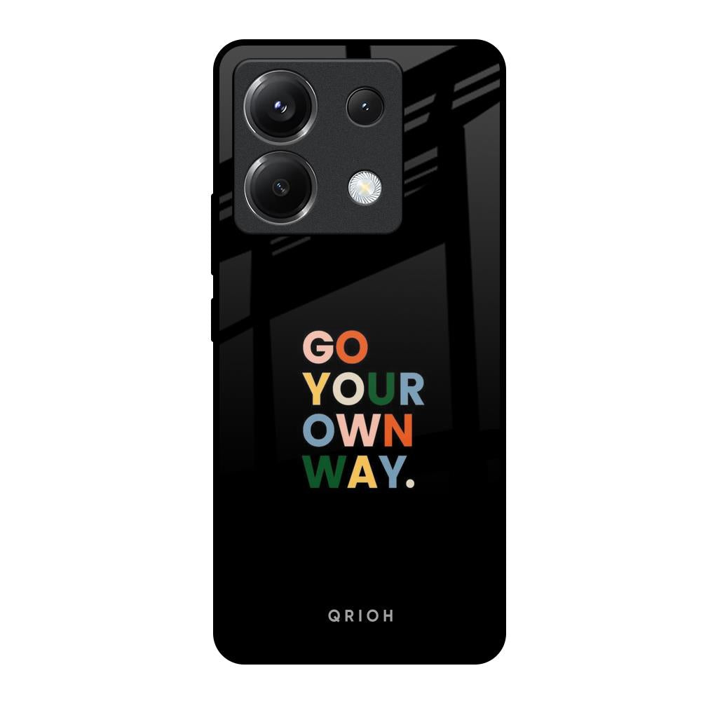 Go Your Own Way Poco X6 5G Glass Back Cover Online