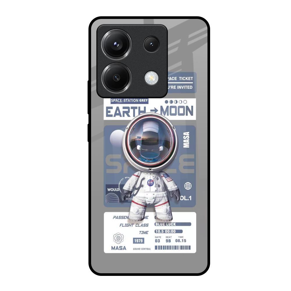 Space Flight Pass Poco X6 5G Glass Back Cover Online