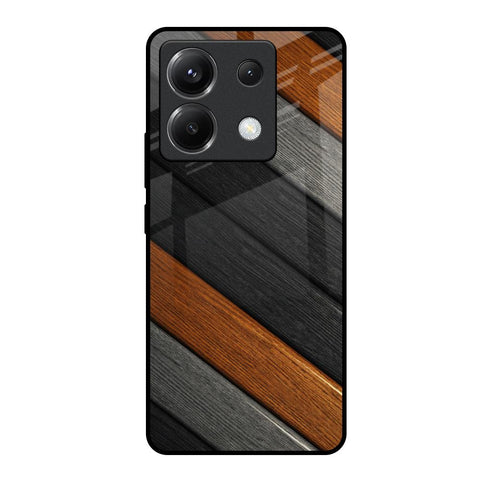Tri Color Wood Poco X6 5G Glass Back Cover Online