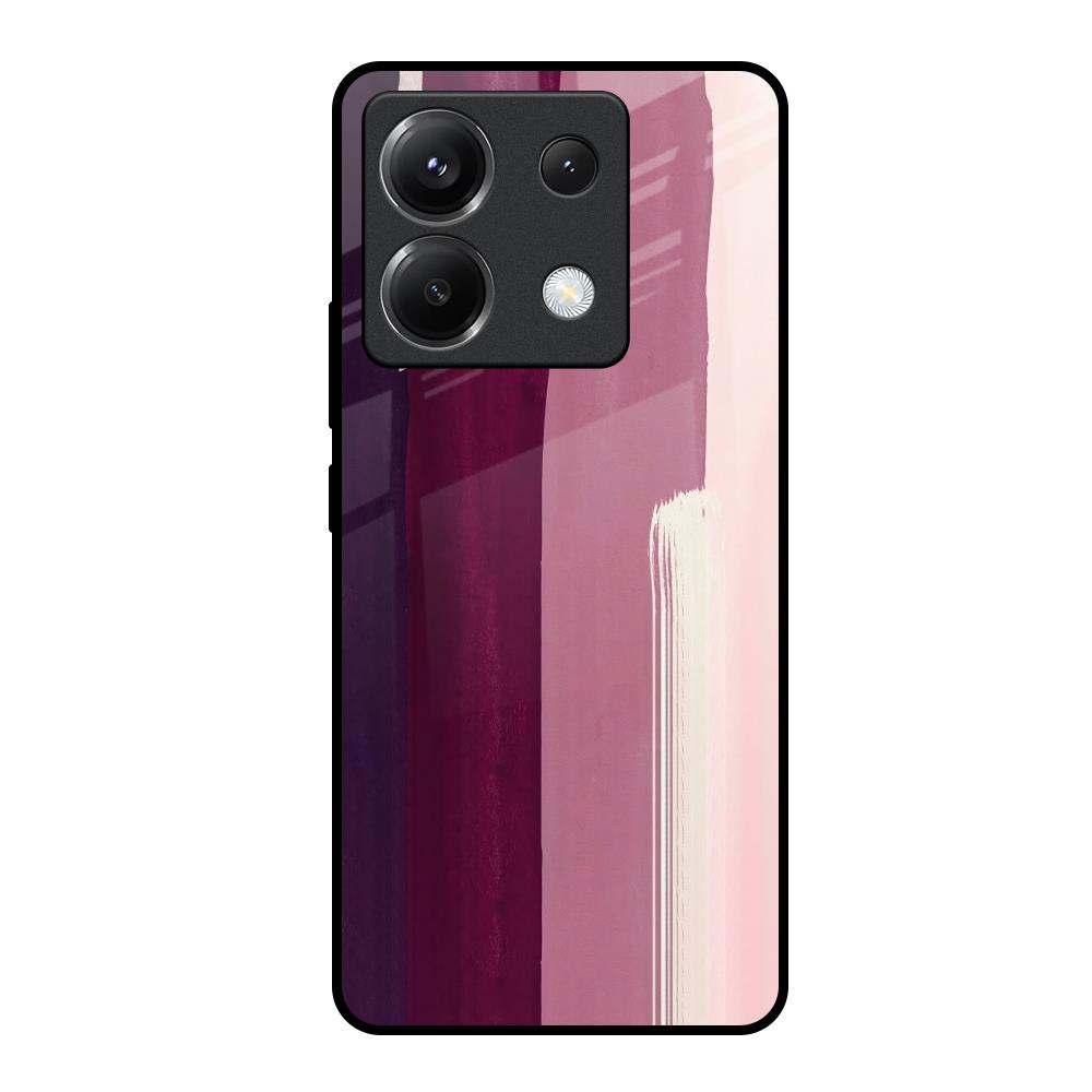 Brush Stroke Art Poco X6 5G Glass Back Cover Online