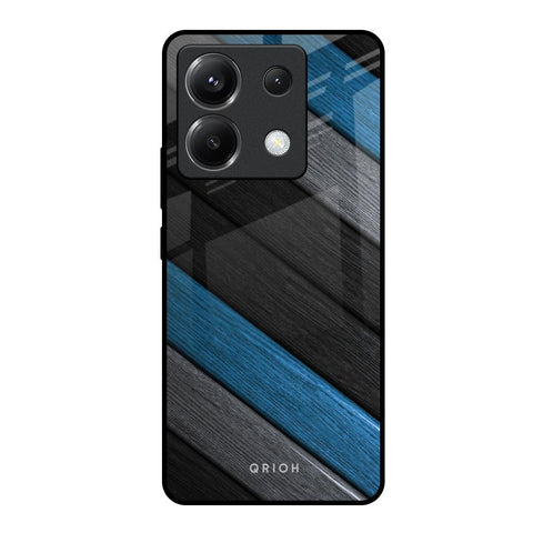 Multicolor Wooden Effect Poco X6 5G Glass Back Cover Online