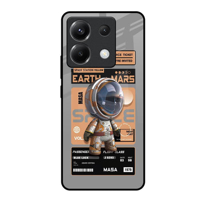 Space Ticket Poco X6 5G Glass Back Cover Online