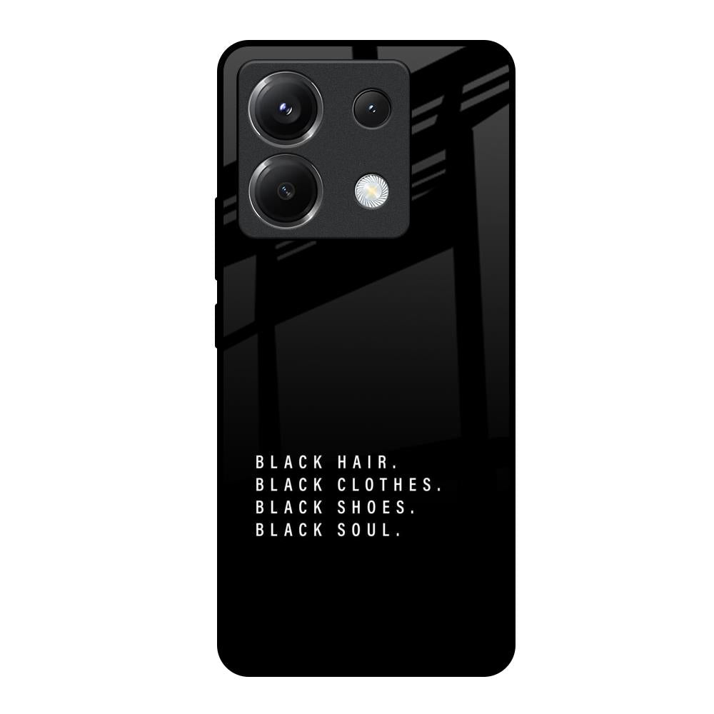 Black Soul Poco X6 5G Glass Back Cover Online