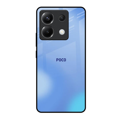 Vibrant Blue Texture Poco X6 5G Glass Back Cover Online