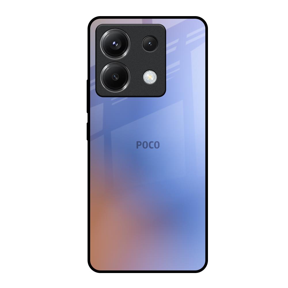 Blue Aura Poco X6 5G Glass Back Cover Online