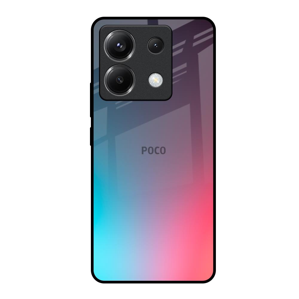 Rainbow Laser Poco X6 5G Glass Back Cover Online