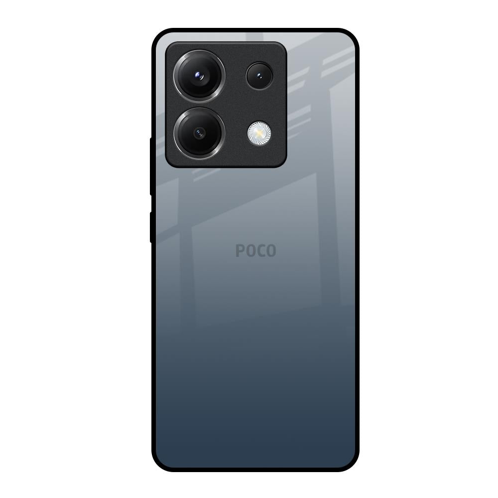 Smokey Grey Color Poco X6 5G Glass Back Cover Online