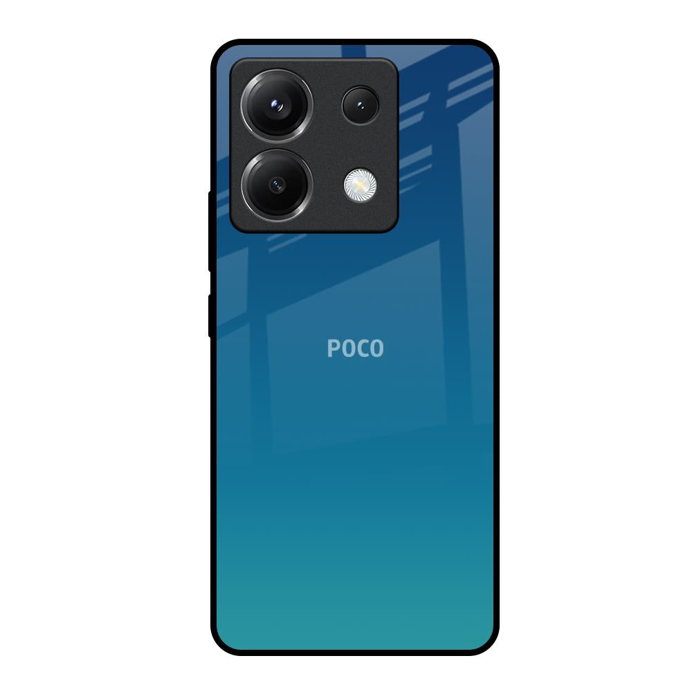 Celestial Blue Poco X6 5G Glass Back Cover Online