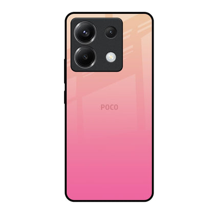 Pastel Pink Gradient Poco X6 5G Glass Back Cover Online