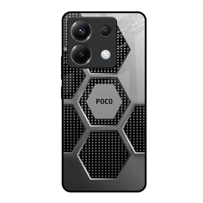 Hexagon Style Poco X6 5G Glass Back Cover Online