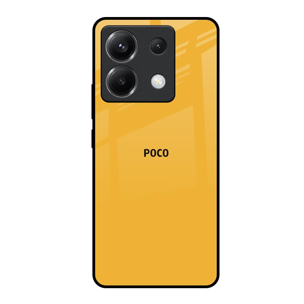 Fluorescent Yellow Poco X6 5G Glass Back Cover Online