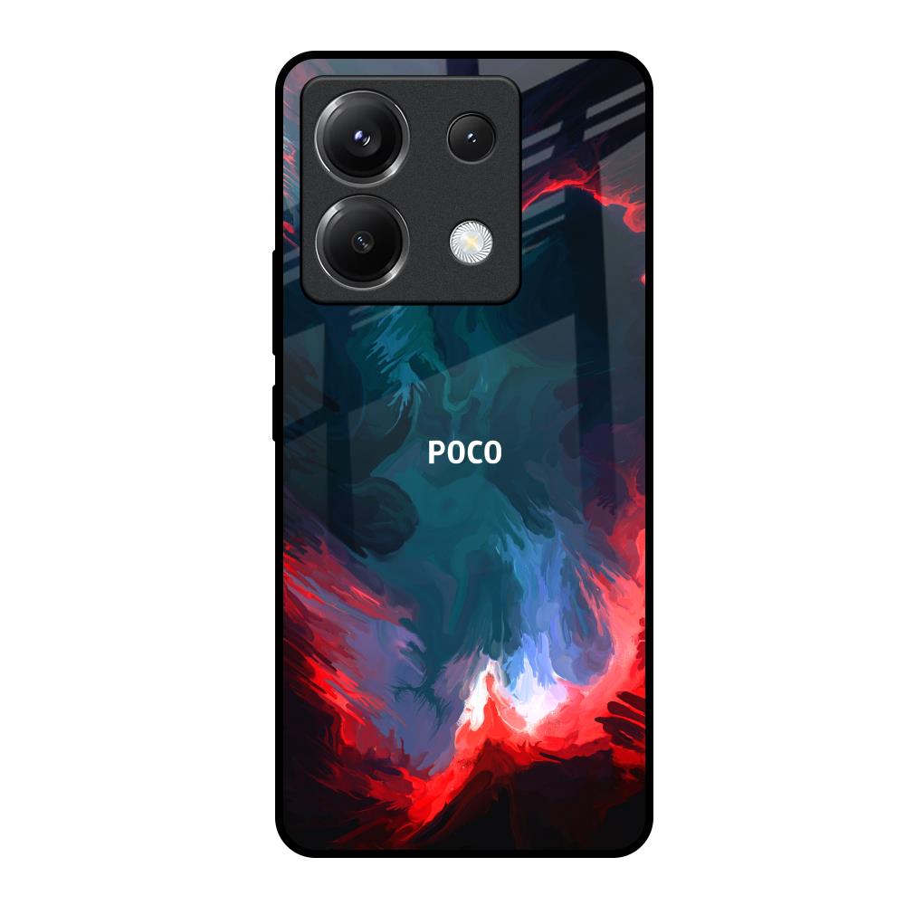 Brush Art Poco X6 5G Glass Back Cover Online