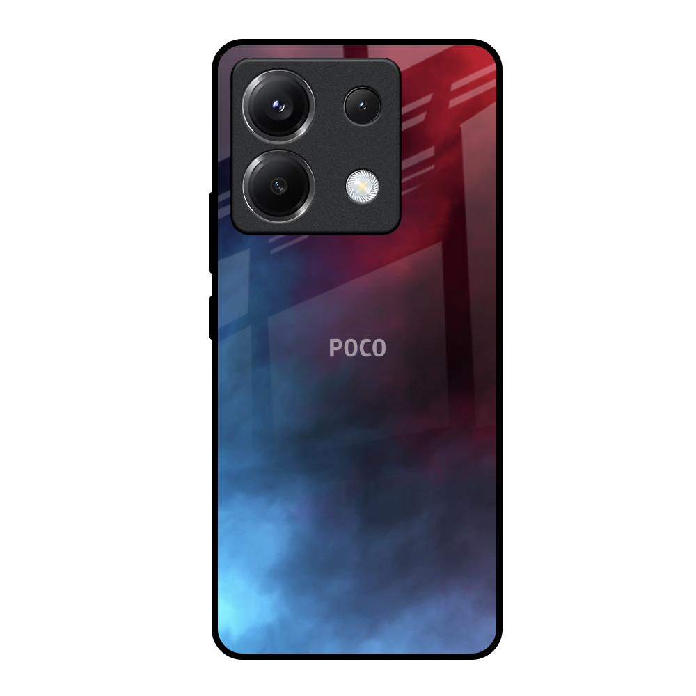 Smokey Watercolor Poco X6 5G Glass Back Cover Online