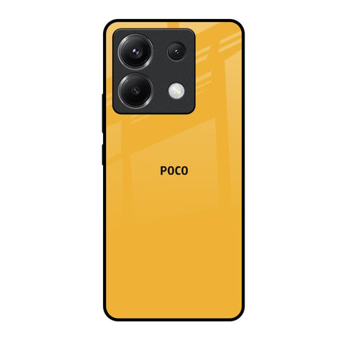 Fluorescent Yellow Poco X6 5G Glass Back Cover Online