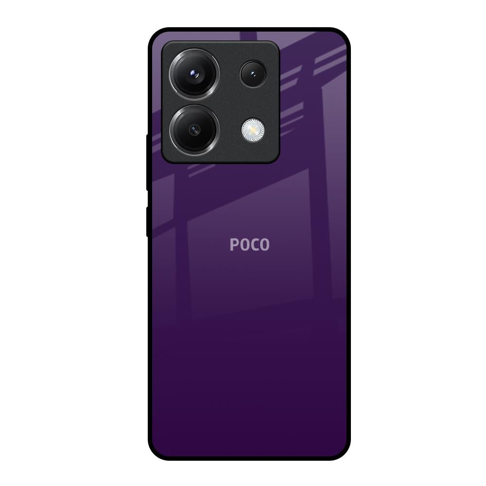Dark Purple Poco X6 5G Glass Back Cover Online