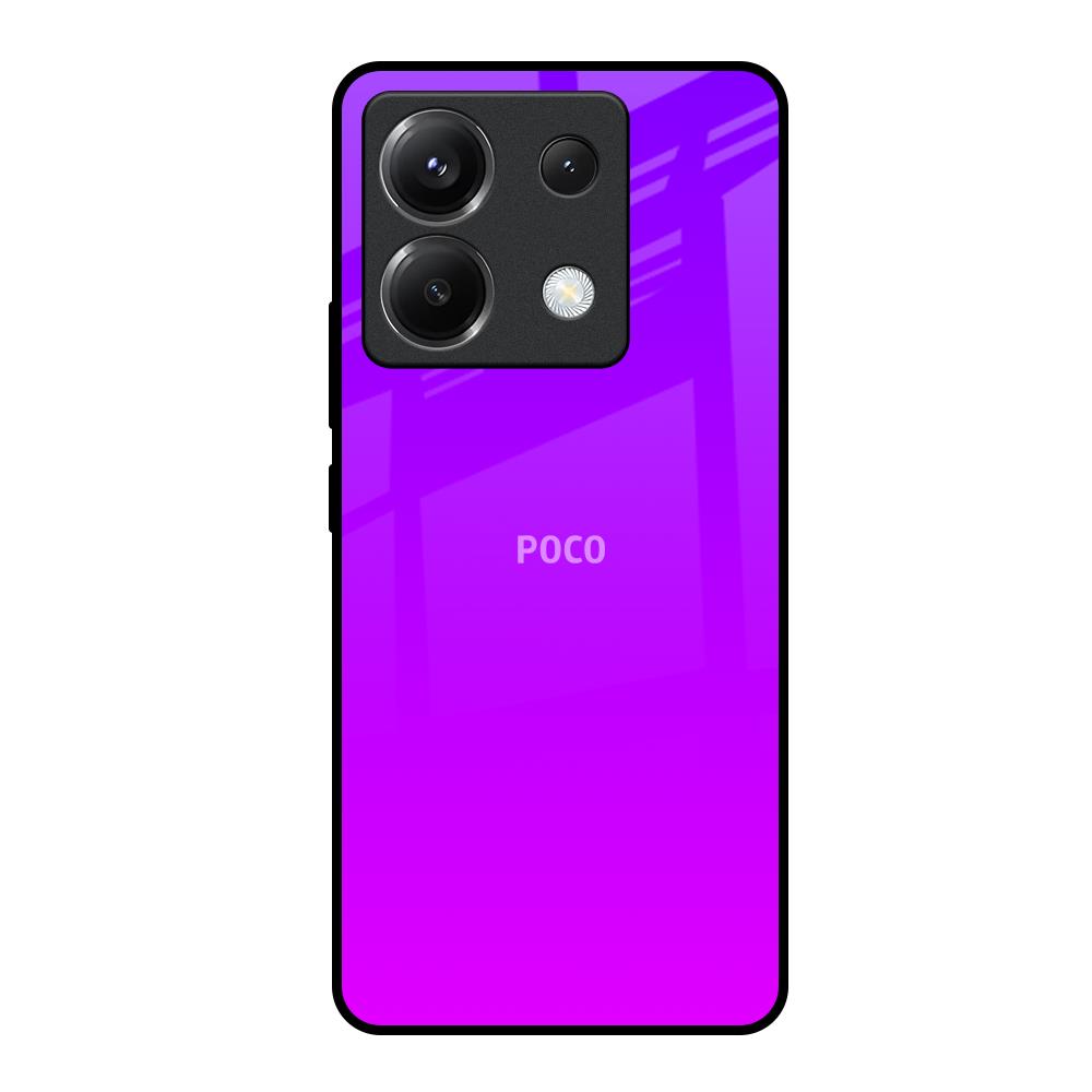 Purple Pink Poco X6 5G Glass Back Cover Online