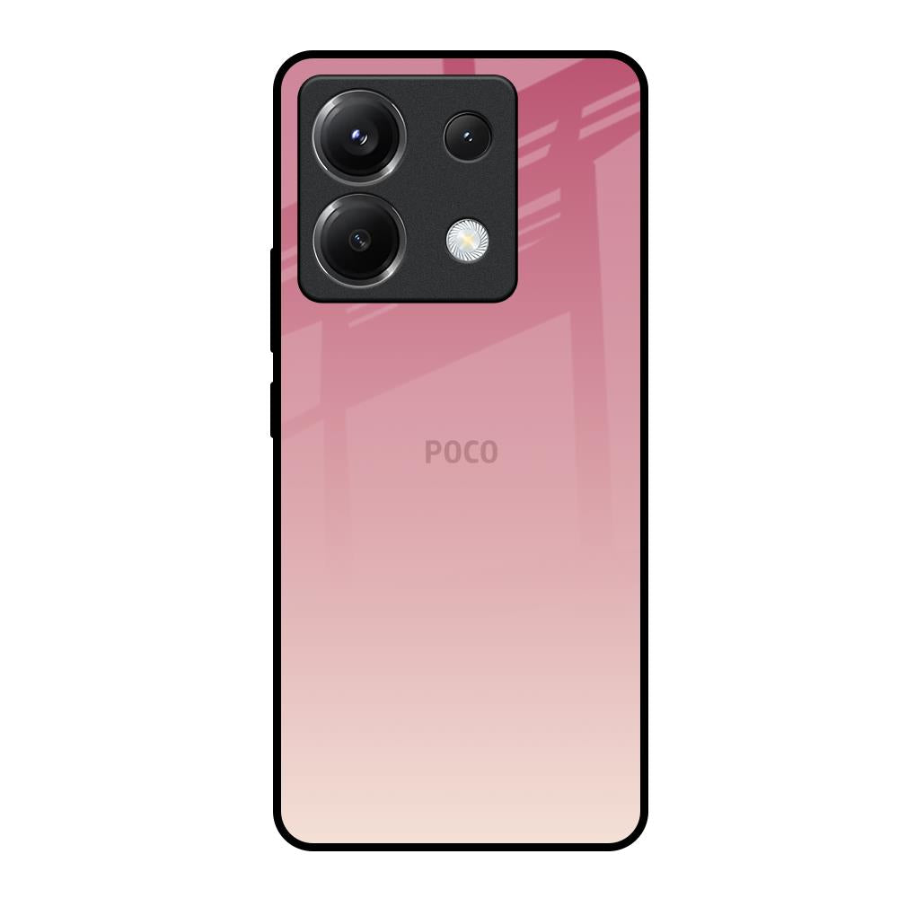 Blooming Pink Poco X6 5G Glass Back Cover Online