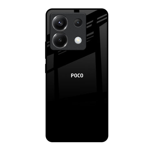 Jet Black Poco X6 5G Glass Back Cover Online