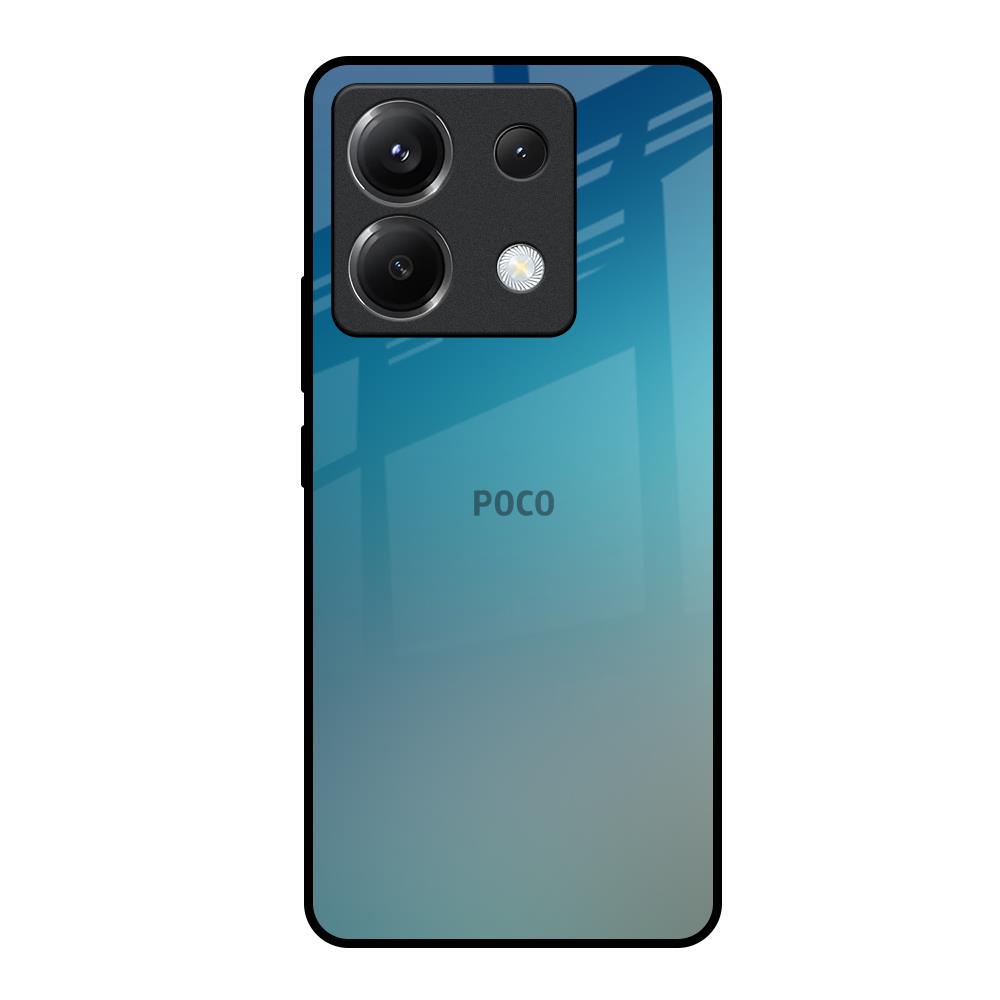 Sea Theme Gradient Poco X6 5G Glass Back Cover Online