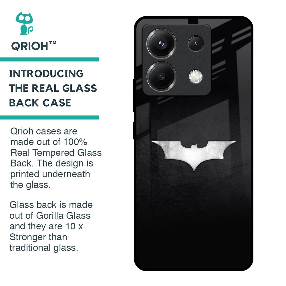 Super Hero Logo Glass Case for Poco X6 5G