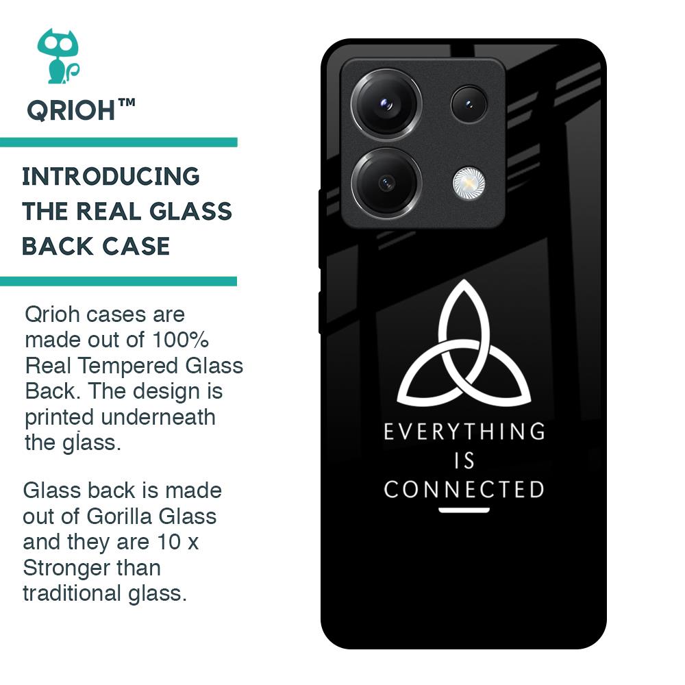 Everything Is Connected Glass Case for Poco X6 5G