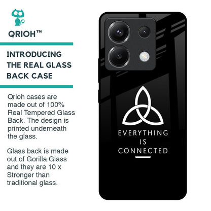 Everything Is Connected Glass Case for Poco X6 5G