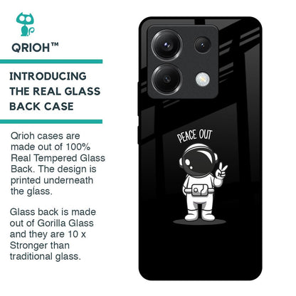 Peace Out Astro Glass Case for Poco X6 5G
