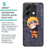Orange Chubby Glass Case for Poco X6 5G