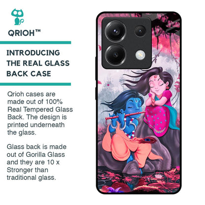 Radha Krishna Art Glass Case for Poco X6 5G