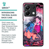 Radha Krishna Art Glass Case for Poco X6 5G