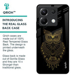 Golden Owl Glass Case for Poco X6 5G