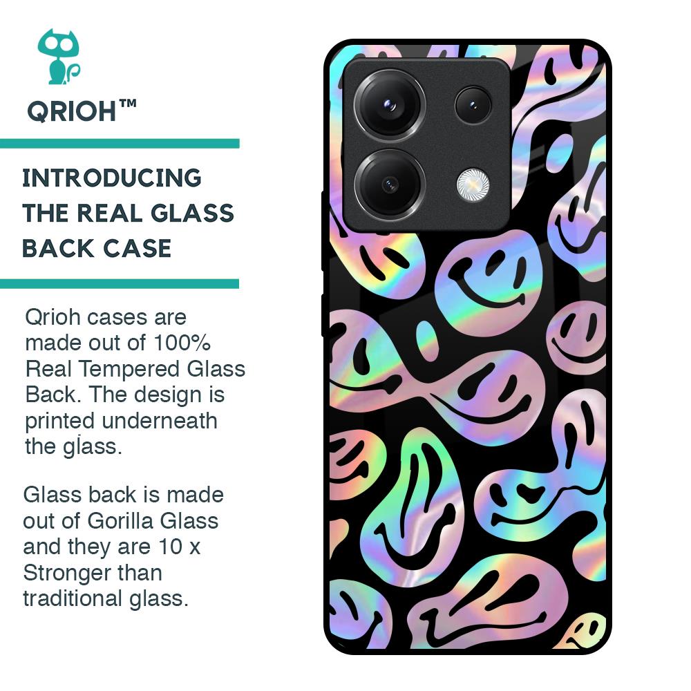 Acid Smile Glass Case for Poco X6 5G