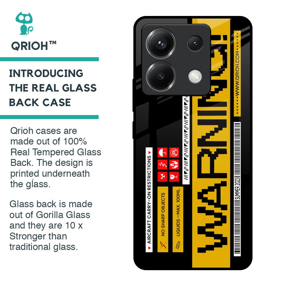 Aircraft Warning Glass Case for Poco X6 5G
