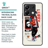 Bape Luffy Glass Case for Poco X6 5G