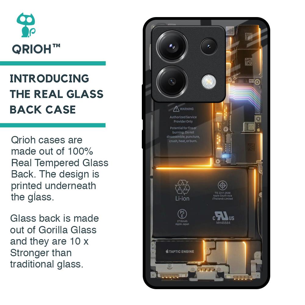 Glow Up Skeleton Glass Case for Poco X6 5G