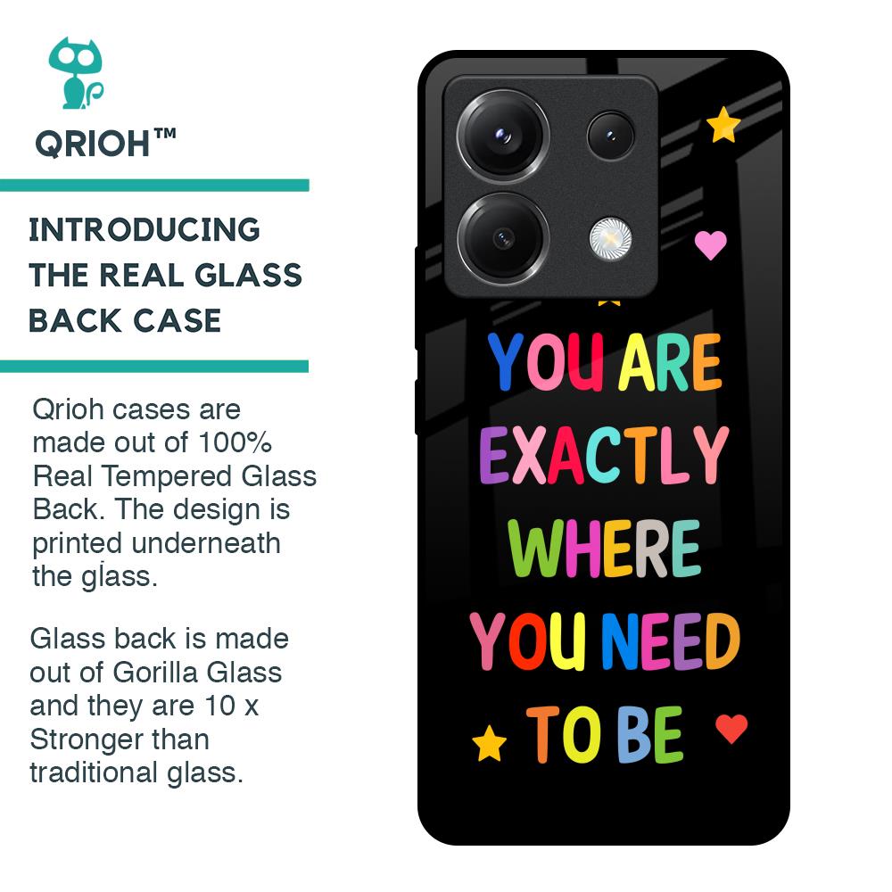 Magical Words Glass Case for Poco X6 5G