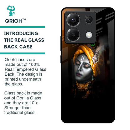 Ombre Krishna Glass Case for Poco X6 5G