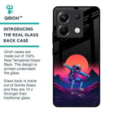 Retro Astronaut Glass Case for Poco X6 5G