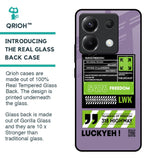 Run & Freedom Glass Case for Poco X6 5G
